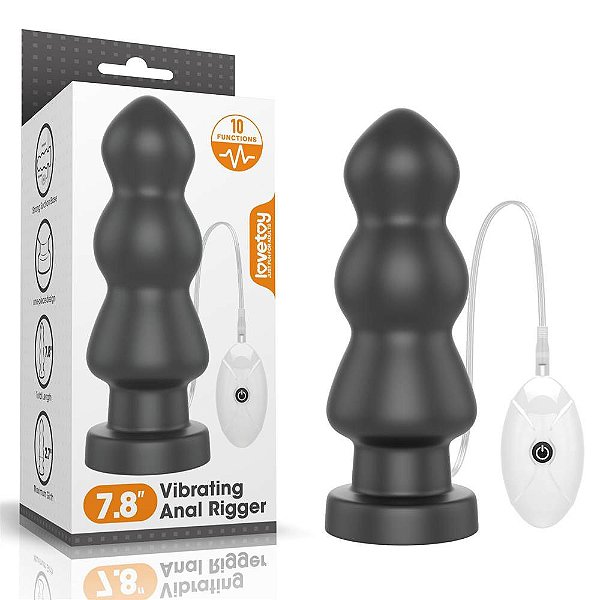 Plug Anal Com Vibro King Sized 20 cm - Vibrating Anal Rigger