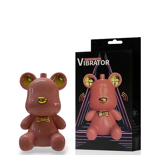 Vibrador Recarregável Design de Urso: 2 Modos de Vibração