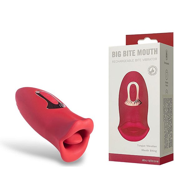 Vibrador Formato de Boca: Estímulo de Língua e Vibração