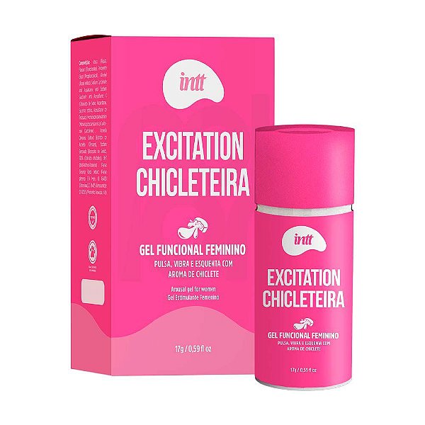 Gel Excitation Chicleteira: Pulsa, Vibra e Aquece - Intt Cosméticos