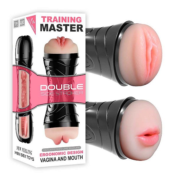 Masturbador Masculino Duplo Vagina e Boca - Training Master
