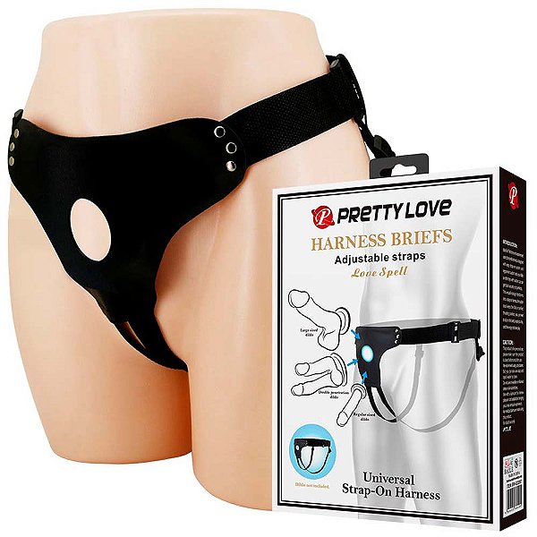 Cinta Peniana com Alça Dupla – Harness Briefs Love Spell