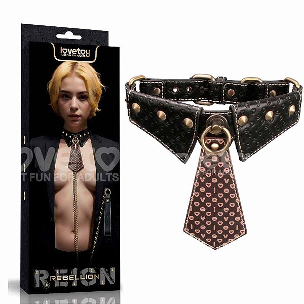 Coleira com Guia Exclusive Collar - Rebellion Reign Collar Lovetoy
