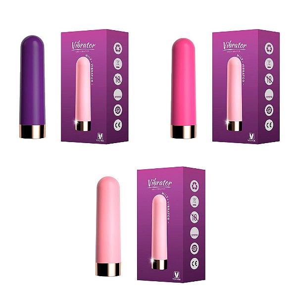Cápsula Vibratória Recarregável: 10 Modos de Vibração