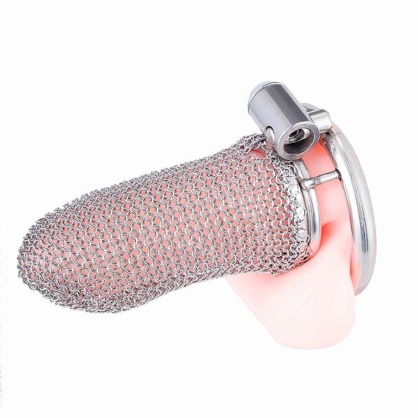 Cinto de Castidade em Aço Inox  com Malha: Estilo e Controle