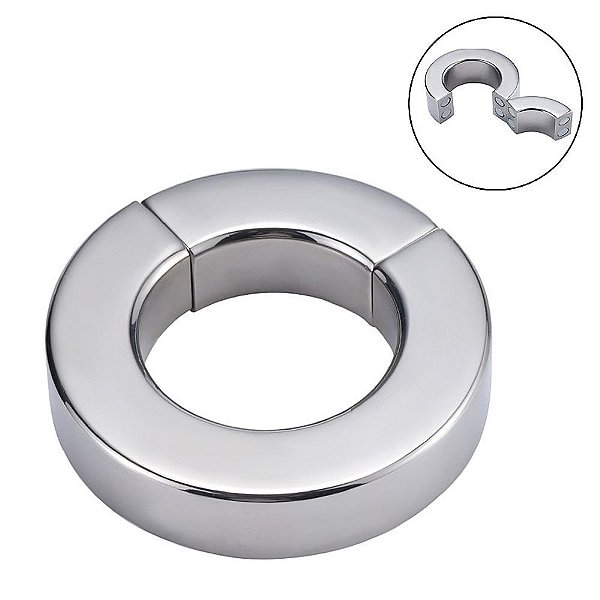 Anel Peniano de Aço com Fecho de Ímã - 3,5 X 1,4 cm