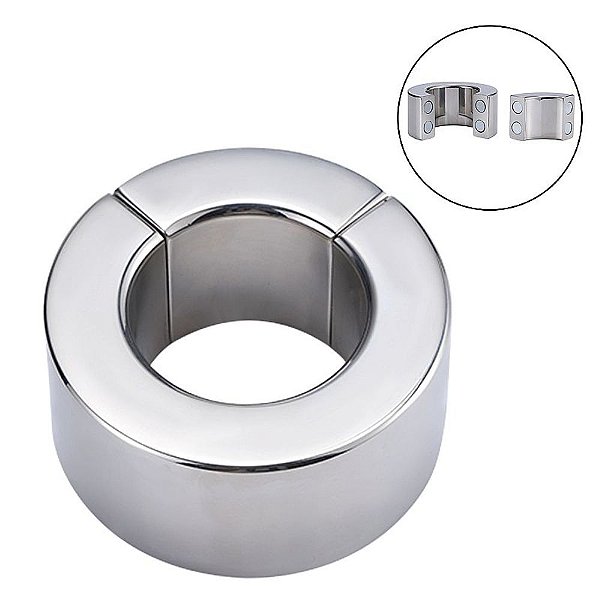 Anel Peniano de Aço com Fecho de Ímã - 3,5 X 3 cm