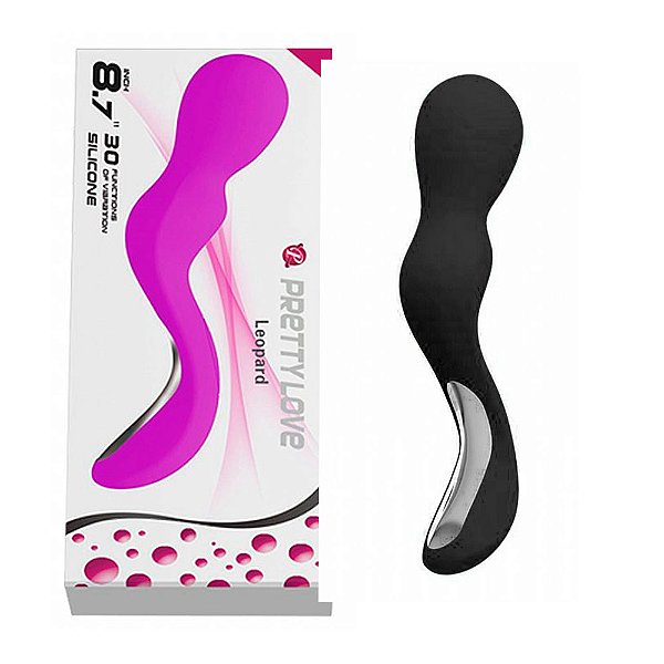 Varinha Mágica: 30 Modos de Vibração - Pretty Love Leopard