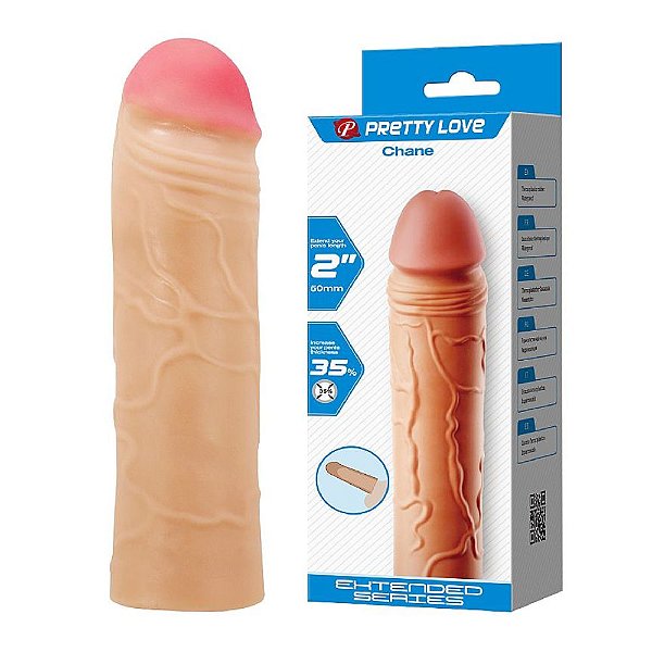 Capa Peniana Realística 18 x 3,9 cm - Pretty Love Chane