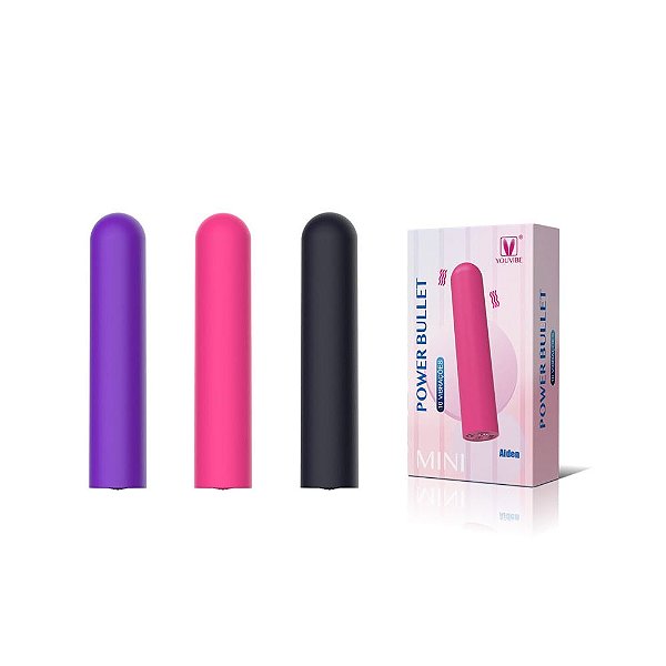Bullet Recarregável com 10 Modos de Vibração - Aiden