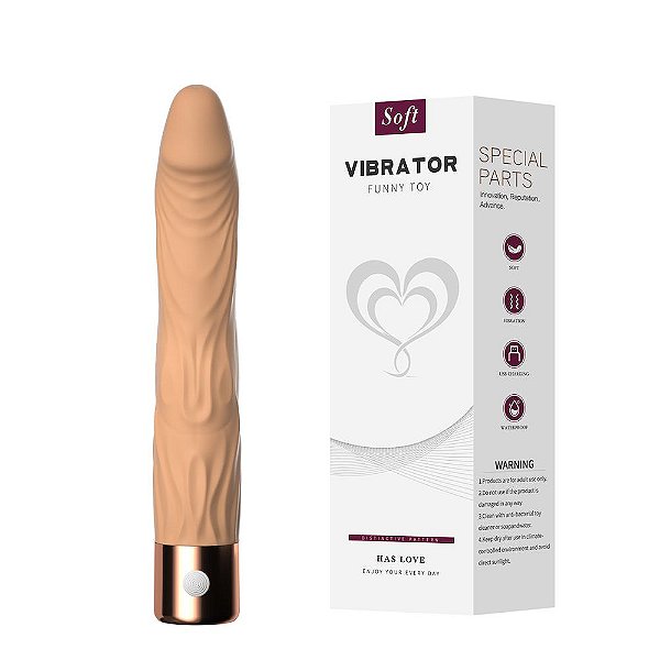 Pênis Realístico Recarregável 10 Vibrações 20,5cm - Super Soft Helen