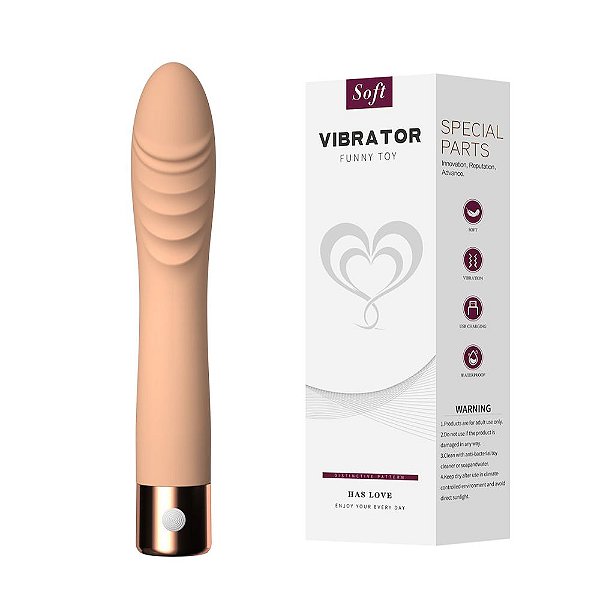 Pênis Realístico Recarregável 10 Vibrações 20,5cm - Super Soft Daisy