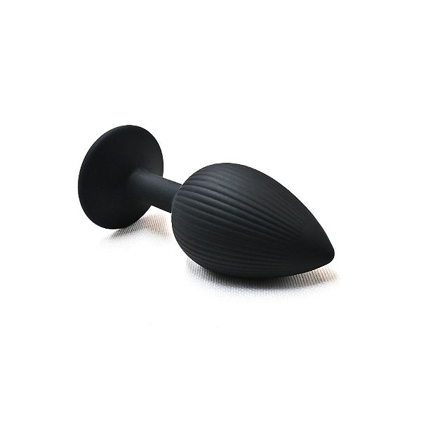 Plug Anal em Silicone com Ventosa Tamanho P - Luxo e Conforto