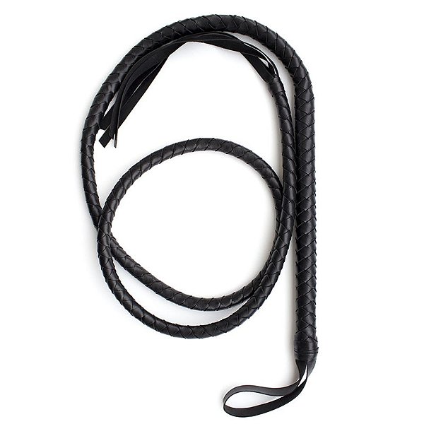 Chicote Longo Trançado com Franja e Alça para Punho: Controle e Estilo