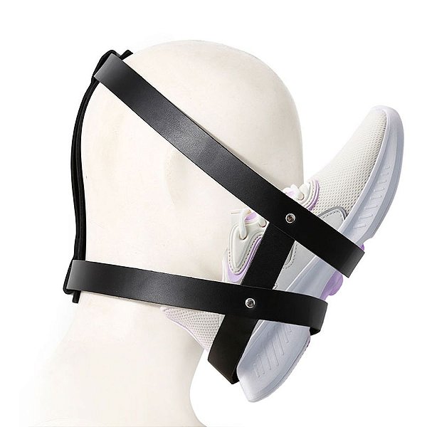 Máscara Fetiche em Podolatria com Tiras Ajustáveis