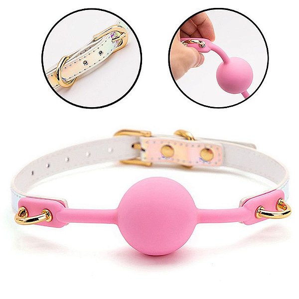 Mordaça com Bola de Luxo - Ajustável e Confortável