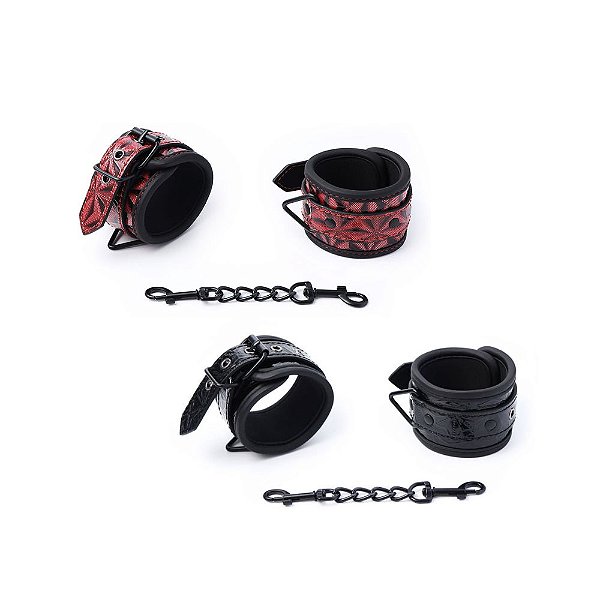 Algemas Brilhantes com Corrente e Fecho de Metal