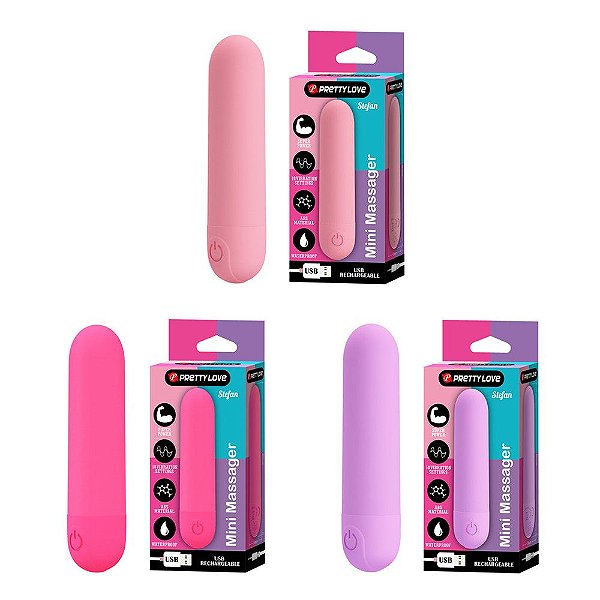Bullet Recarregável com 10 Modos de Vibração – Pretty Love Stefan