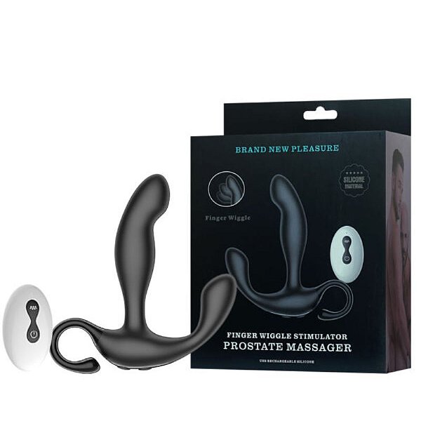 Massageador de Próstata com Estimulador: 10 Vibrações e Movimentos