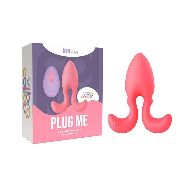 Plug Anal com Controle Remoto: 10 Modos de Vibração - Plug Me Intt Toys