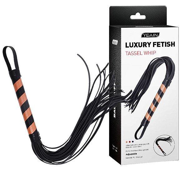 Chicote com Franjas e Alça para Punho - Resistente e Elegante