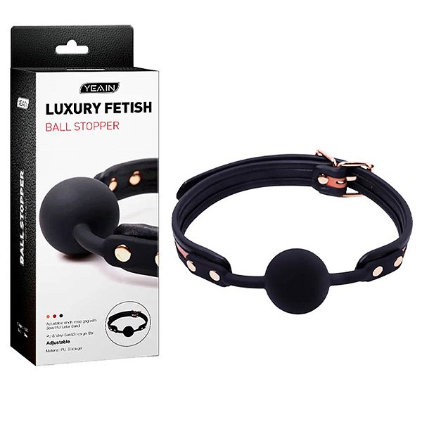 Mordaça de Bola Ajustável com Fivela - Conforto e Controle