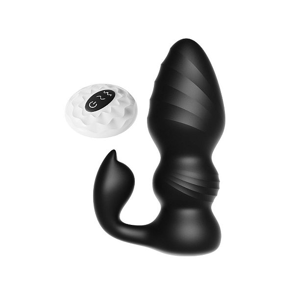 Plug Anal Vibratório com Motor Duplo e Controle Remoto