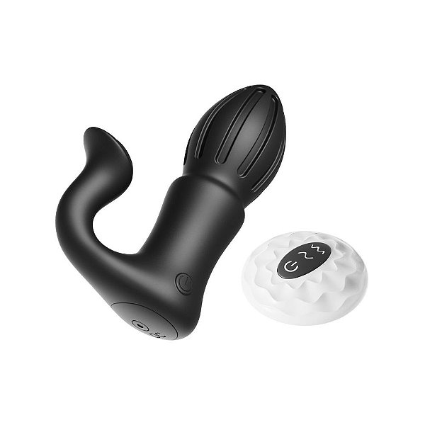 Plug Anal com Motor Duplo e Controle Remoto: 7 Modos de Vibração