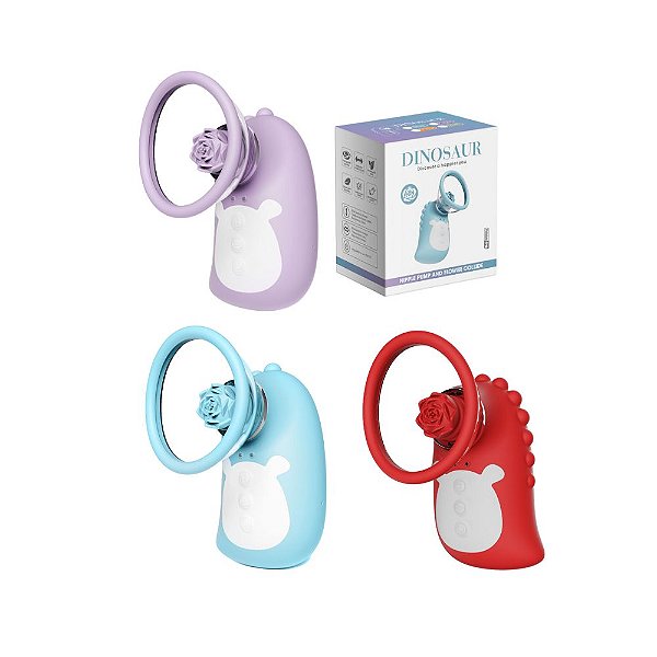 Sugador Clitoriano com Estimulador Vai e Vem: 7 Modos - Dinosaur