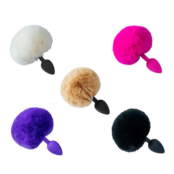 Plug Anal Cônico com Rabo de Coelho – Tamanho P