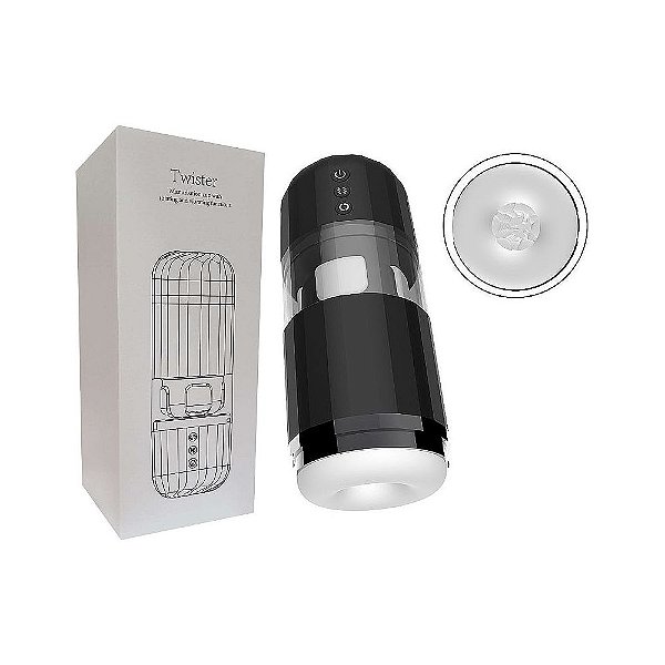 Masturbador Masculino Lanterna com Rotação – Twister