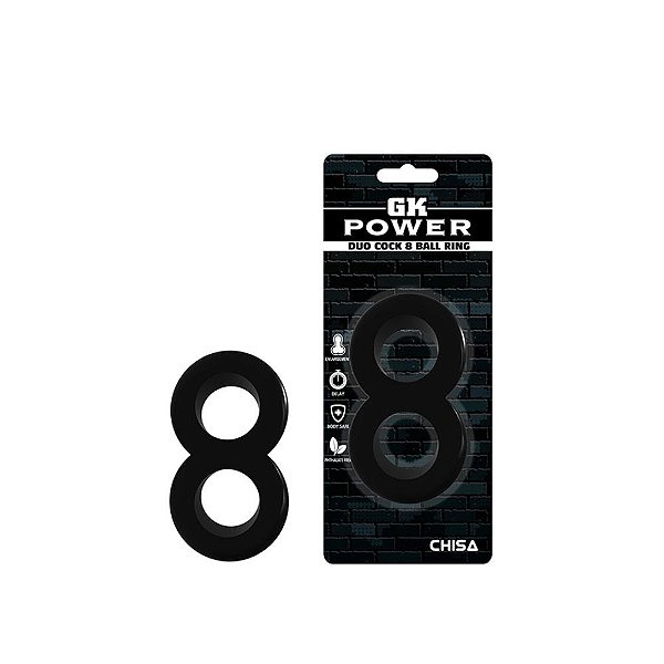 Anel Peniano Duplo: Estimulação e Desempenho - Gk Power 8 Ball
