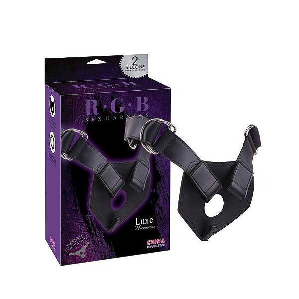 Cinta Peniana Ajustável com 3 Anéis – Rgb Sex Harness Chisa