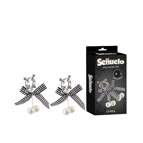 Grampos Para Mamilos com Guizo Duplo e Ajuste de Pressão