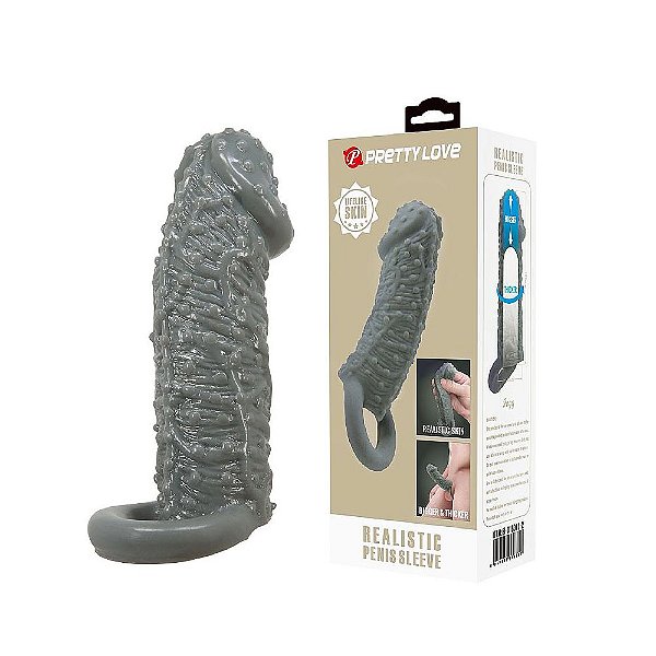 Capa Peniana Extensora com Anel para Escroto 13 cm - Pretty Love
