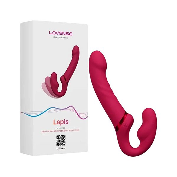 Strap On Sem Alças Vibratório com Aplicativo - Lovense Lapis
