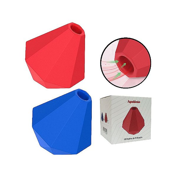 Vibrador de Pulsação Diamante em Silicone - Apolônia