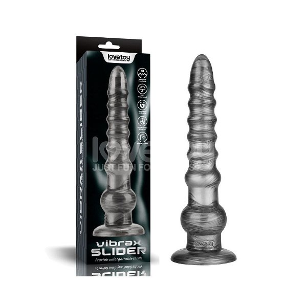 Penetrador Flexível: Vibração e Ventosa 32 Cm - Vibrax Slider Lovetoy