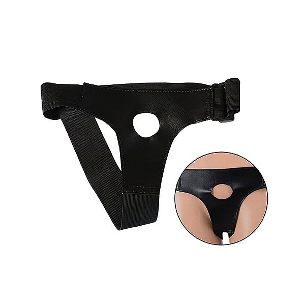 Cinta Peniana: Couro Ajustável para Prazer e Conexão