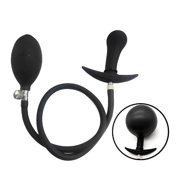 Plug Anal Inflável Com Pera: Expansão e Prazer - 8 cm