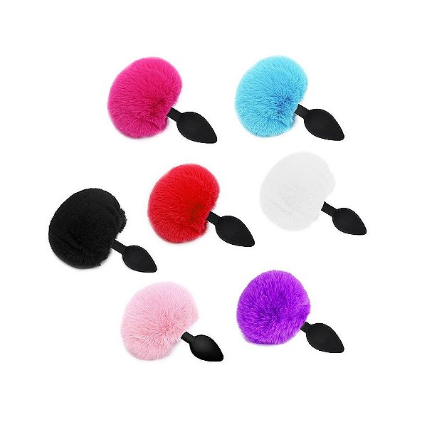 Plug Anal Cônico com Rabo de Coelho – Tamanho G