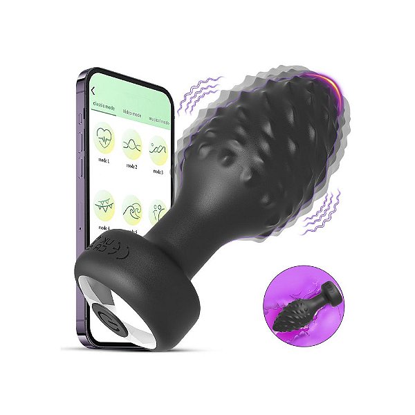 Plug Anal: Vibratório, Texturizado e Controle por Aplicativo