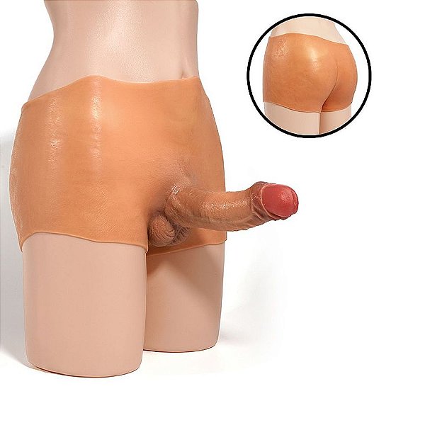 Cinta com Prótese Integrada 18 Cm: Em Silicone Líquido 2