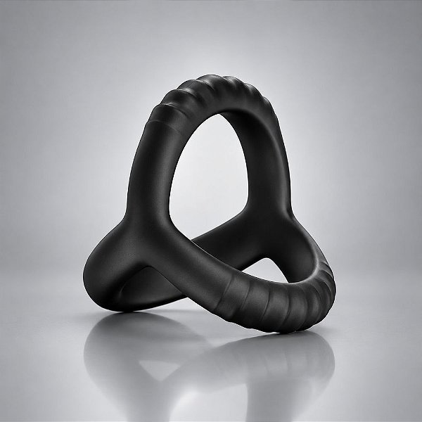 Anel Peniano Duplo Lust of Love M2 – Silicone Flexível com Textura Ondulada