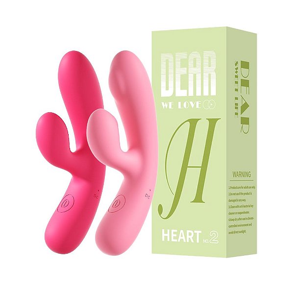 Mini Vibrador Silicone Líquido: Estímulo Ponto G e Clitóris - Heart 2