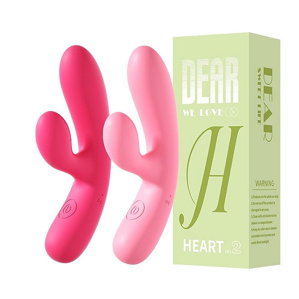 Mini Vibrador de Silicone Líquido: Estímulo Ponto G e Clitóris - Heart