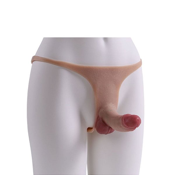 Cinta Peniana com Prótese Realística 11,5 Cm | Estilo Tanga