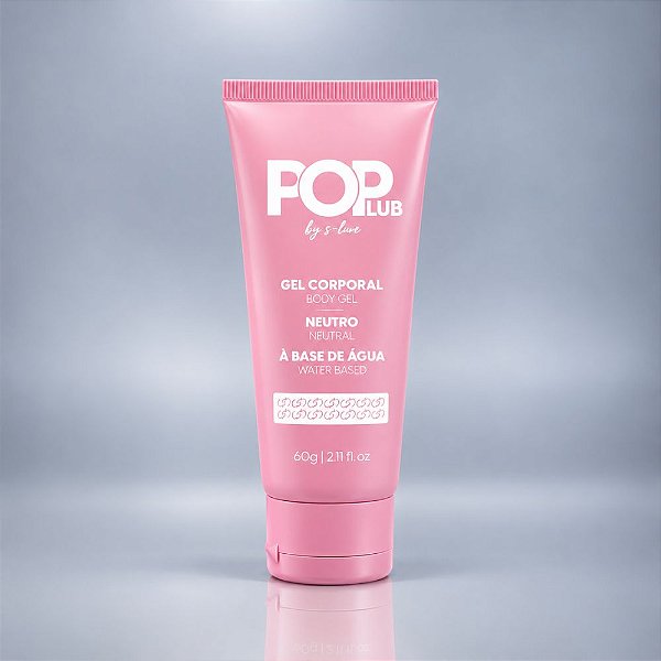 Pop Lub Gel Corporal Neutro 60g Sensual Love – Lubrificação Suave à Base de Água