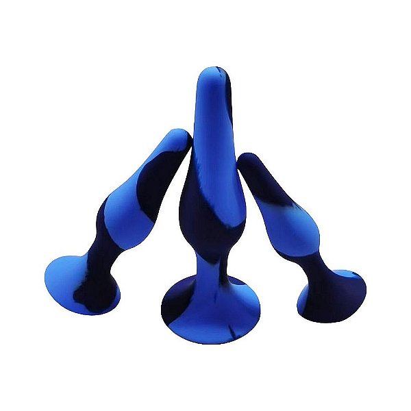 Kit com 3 Plugs Anais em Silicone Premium – Evolução Gradual e Conforto Absoluto