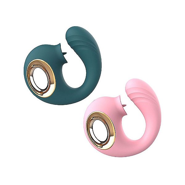 Vibrador de Ponto G e Clitóris Snail com Língua – Prazer Duplo e Toque Aveludado